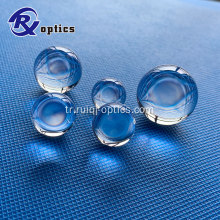 K9/UV kaynaşmış silika optik top lens